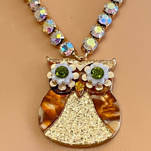 New Betsey Johnson owl necklace - Picture 6 of 14